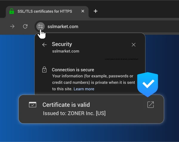 Extended Validation certificates in your visitor browser Extended Validation certificates (EV) in browser