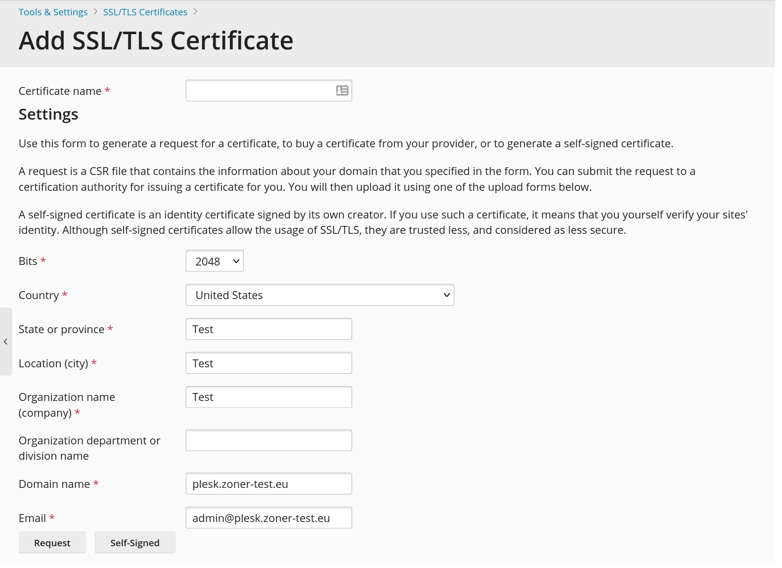 Installing A Tls Certificate On Plesk